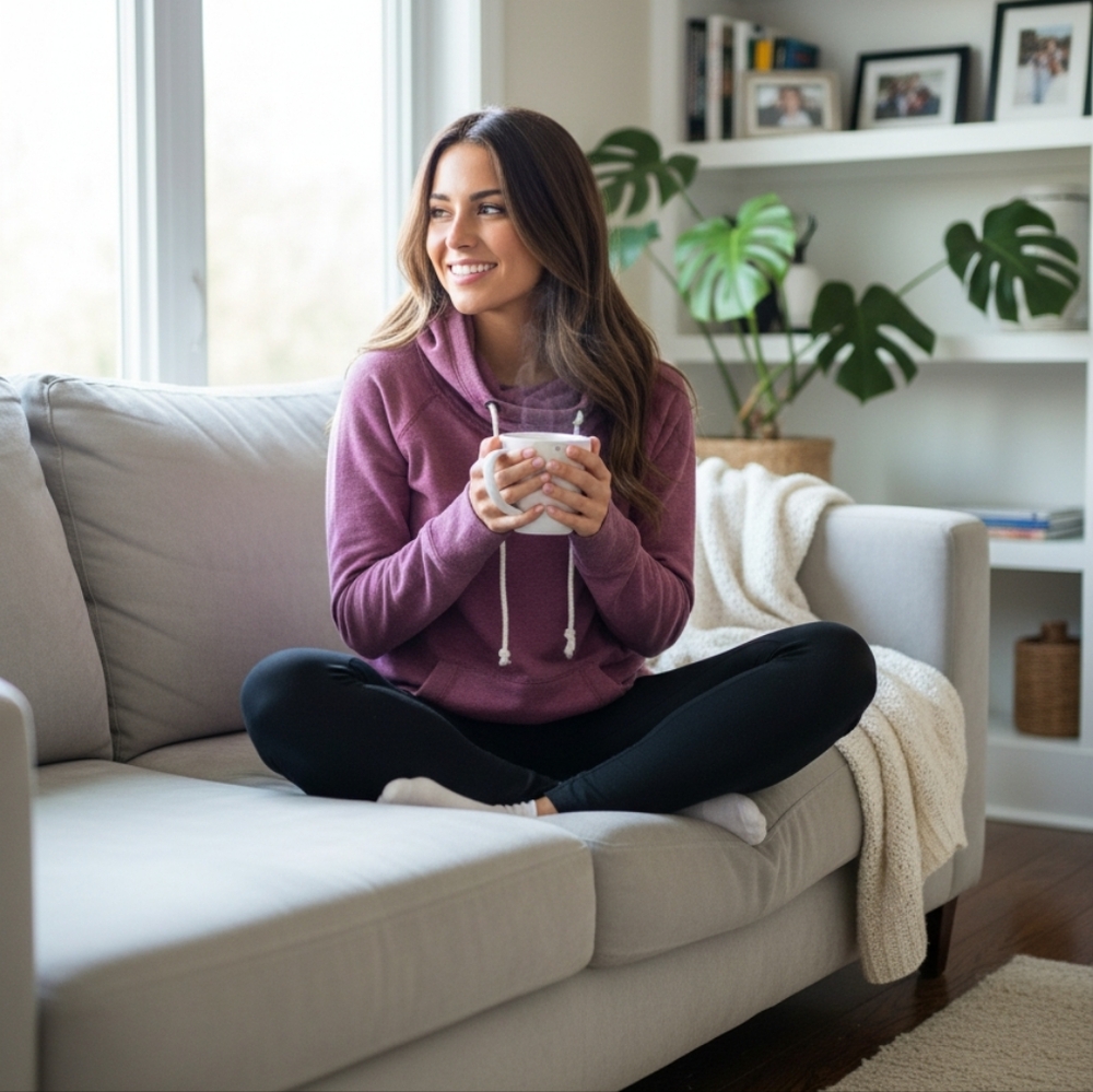 Garage Mauve Drawstring Hoodie